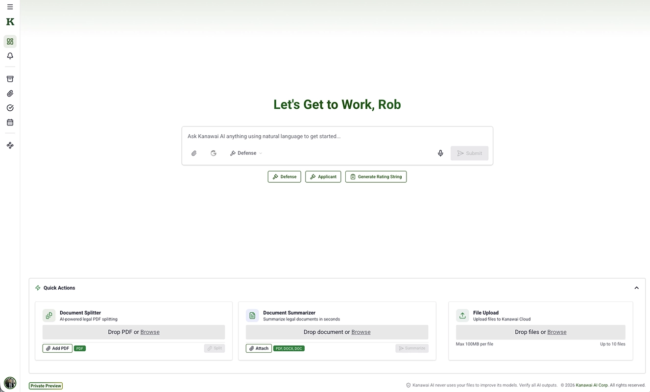 Kanawai AI is an AI-native Operating System for Law Firms